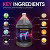 Nutra Cell Ulcer Aide infographic highlighting ingredients that soothe stomach lining, promote digestive balance, and reduce ulcer risk in horses.